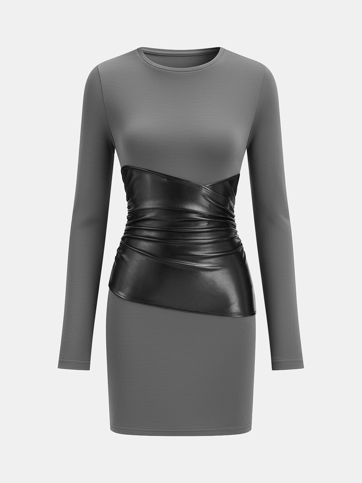 dress with leather panels 08 Bottega Veneta Leather & Silk Dress | S